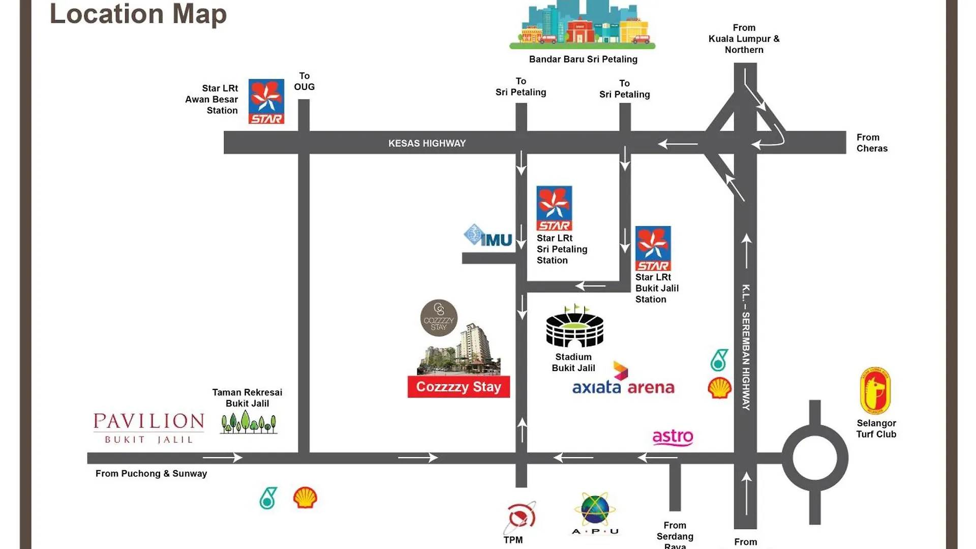 Ferienwohnung Cozzzzy Two Next To Axiata Arena, Bukit Jalil Kuala Lumpur Apartment